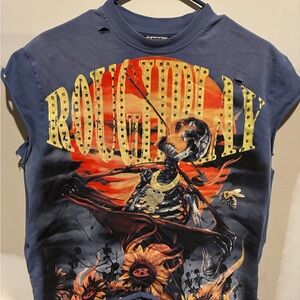 Rough Play Original Distressed Sleeveless Tee